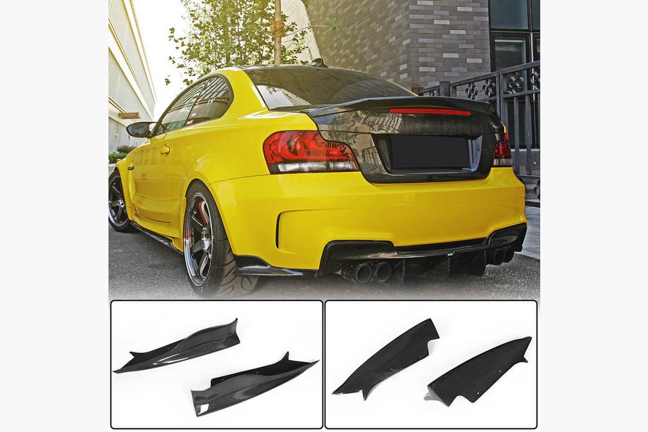 BMW 1 Series E81/E82/E87/E88 2004-2011 Heckstoßstangen Flaps Aufsätze (für E82 1M, Carbon) Image