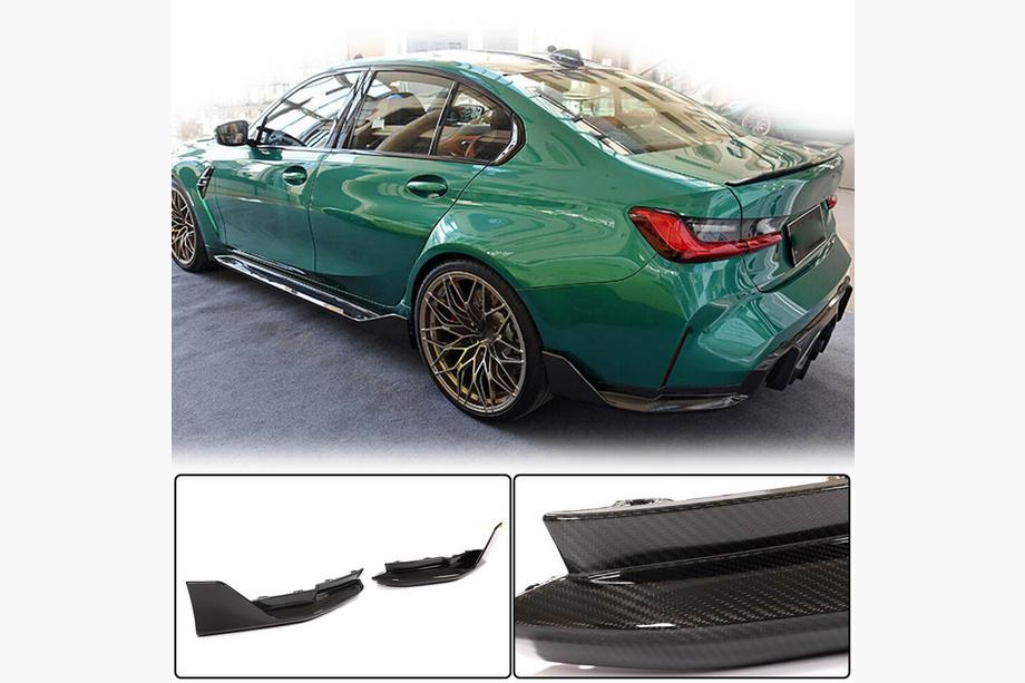 BMW 3 Series G20/G21 2018- Heckstoßstangenaufsatz Flap V2 (für G80, Carbon) Image