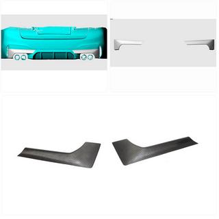 Carbon Flaps für die Heckstoßstange (für M-Sport/M5 F90, Carbon) BMW 5er G30/G31 2017–2023 Foto 2