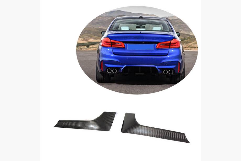 BMW 5er G30/G31 2017–2023 Carbon Flaps für die Heckstoßstange (für M-Sport/M5 F90, Carbon) Foto 1