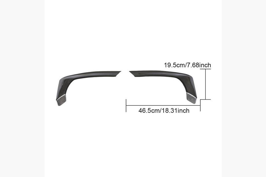 BMW 5er G30/G31 2017–2023 Carbon Flaps für die Heckstoßstange (für M-Sport/M5 F90, Carbon) Foto 6