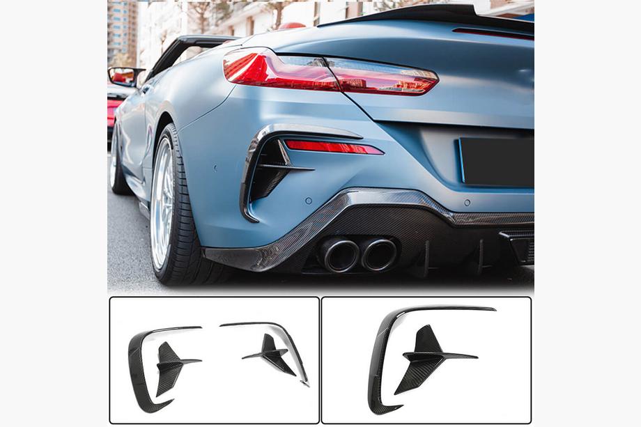 BMW 8 Series G14/G15/G16 2018- Heckstoßstange Diffusor V2 für M-Sport, Carbon Image