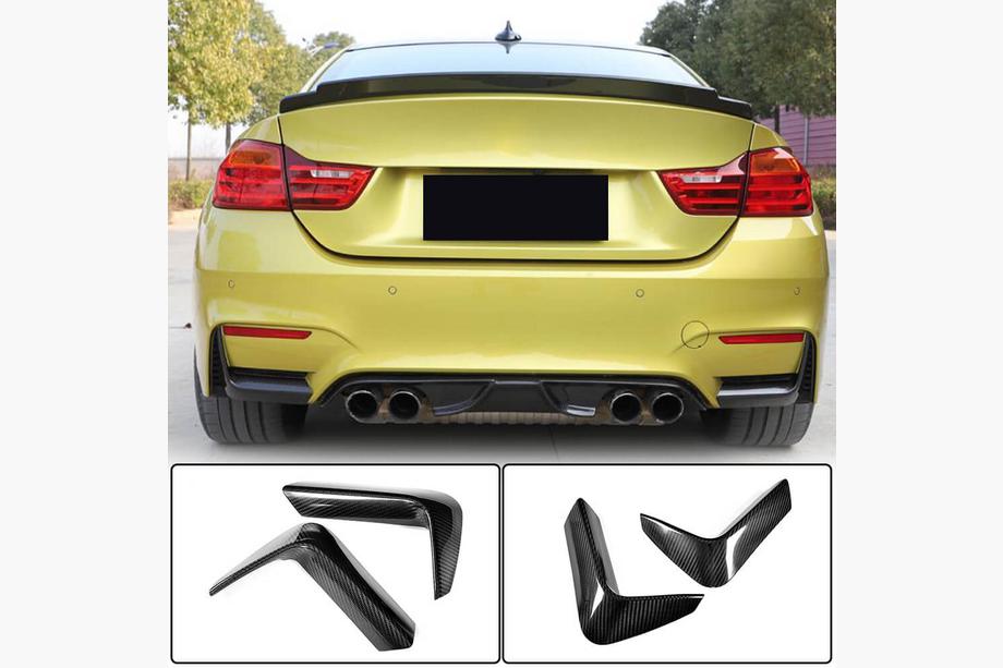 BMW 3 Series F30/F31 2012-2019 Heckstoßstangenaufsatz Flap (für F80, Carbon) Image