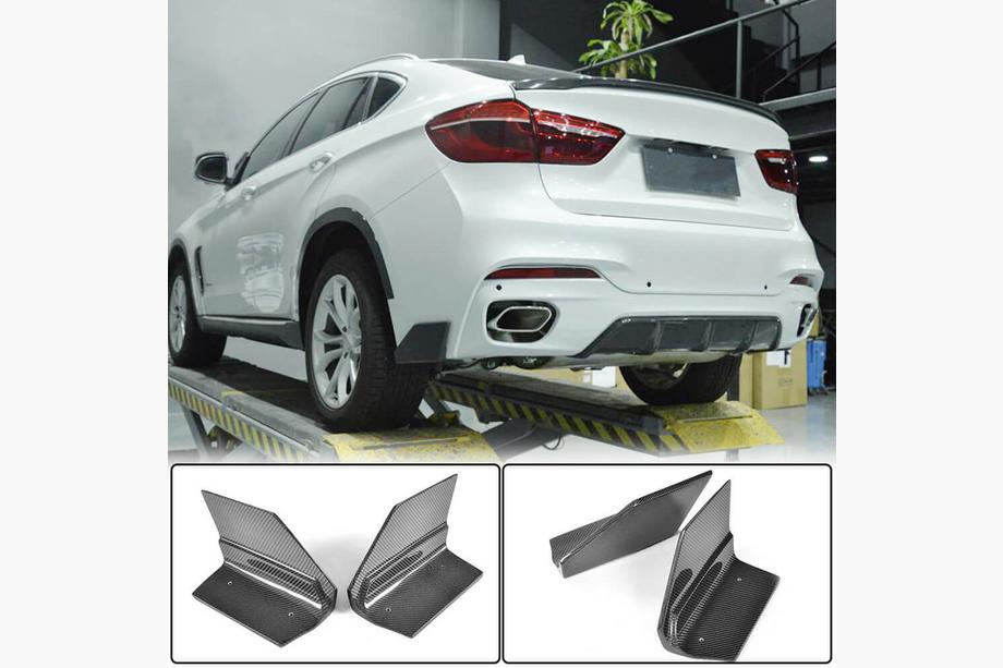 BMW X6 F16 2014-2019 Heckstoßstangenabdeckungen Flap (für M-Sport, Carbon) Image