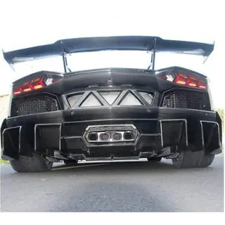 Heckstoßstangenabdeckung Carbon Lamborghini Aventador 2011-2022 Foto 3