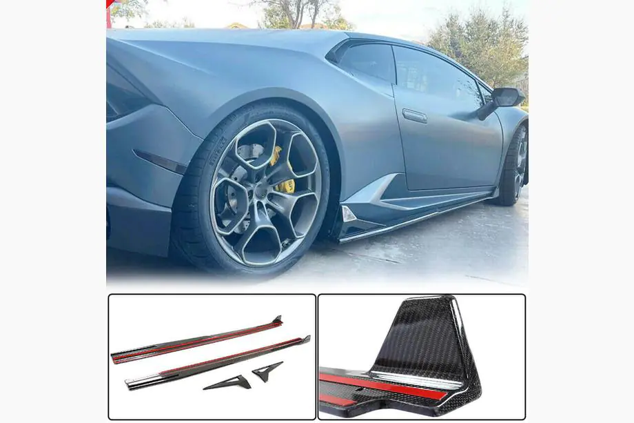 Lamborghini Huracan 2014- Einstiegsleisten Abdeckungen (Carbon) Foto 2