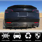 Tesla Model 3 2017- Heckdiffusor V1 (2017-2023, Carbon) Foto 4