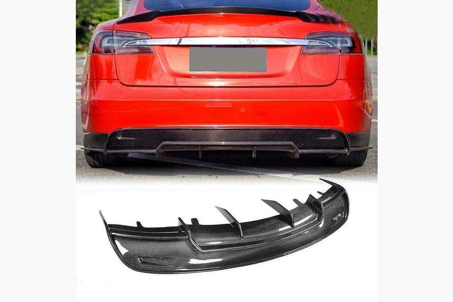 Tesla Model S 2012– Heckdiffusor V2 (2012-2016, Carbon) Image