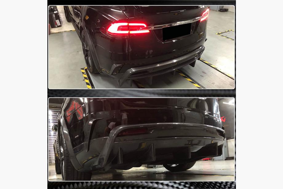 Tesla Model X 2015- Heckdiffusor Carbon V1 (2016-2020) Foto 4