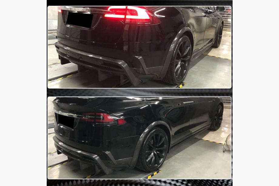 Tesla Model X 2015- Heckdiffusor Carbon V1 (2016-2020) Foto 5