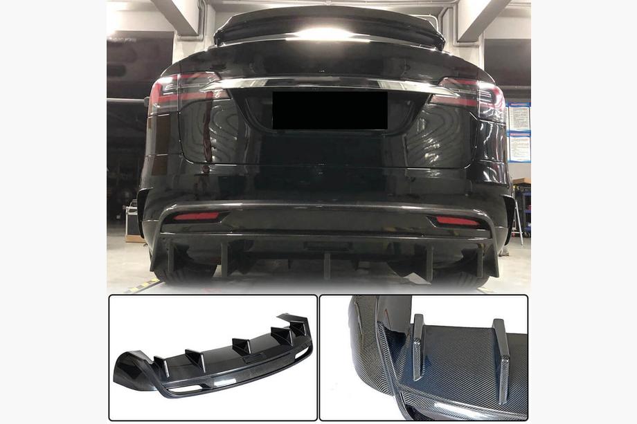 Tesla Model X 2015- Heckdiffusor Carbon V3 (2016-2020) Image