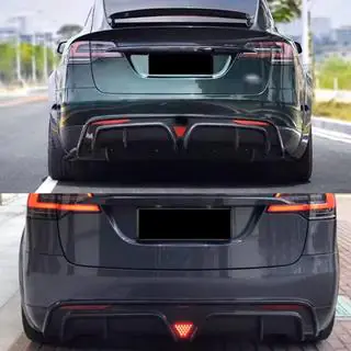 Heckdiffusor für Plaid 2021-2025, Carbon Tesla Model X 2015- Foto 2