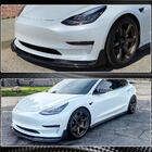 Tesla Model 3 2017- Frontlippe Lip V1 für Frontstoßstange (2017-2023, Carbon) Foto 4