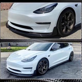 Frontlippe Lip V1 für Frontstoßstange (2017-2023, Carbon) Foto 4