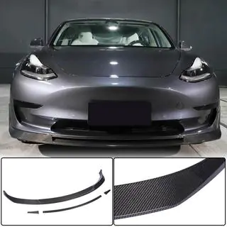 Frontlippe Lip V2 (2017-2023, Carbon) Tesla Model 3 2017- Foto 1