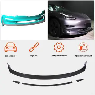 Frontlippe Lip V2 (2017-2023, Carbon) Tesla Model 3 2017- Foto 2