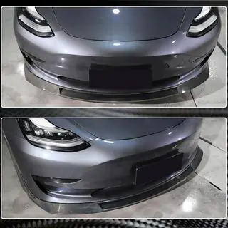 Frontlippe Lip V2 (2017-2023, Carbon) Tesla Model 3 2017- Foto 4