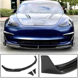 Frontlippe Lip V3 (2017-2023, Carbon) Tesla Model 3 2017- Foto 1