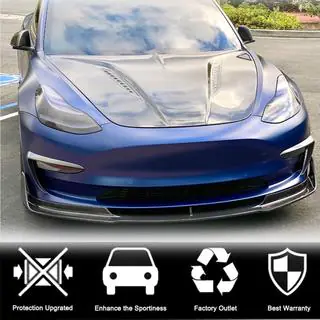 Frontlippe Lip V3 (2017-2023, Carbon) Tesla Model 3 2017- Foto 2