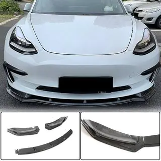 Frontlippe V5 für Stoßfänger (2017-2023, Carbon) Tesla Model 3 2017- Foto 1