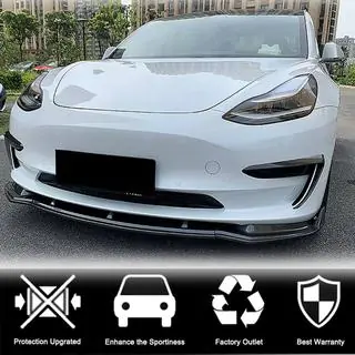 Frontlippe V5 für Stoßfänger (2017-2023, Carbon) Tesla Model 3 2017- Foto 2