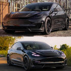 Tesla Model 3 2017- Frontstoßstangen Lippe ABS V9 (2017-2023) Foto 2