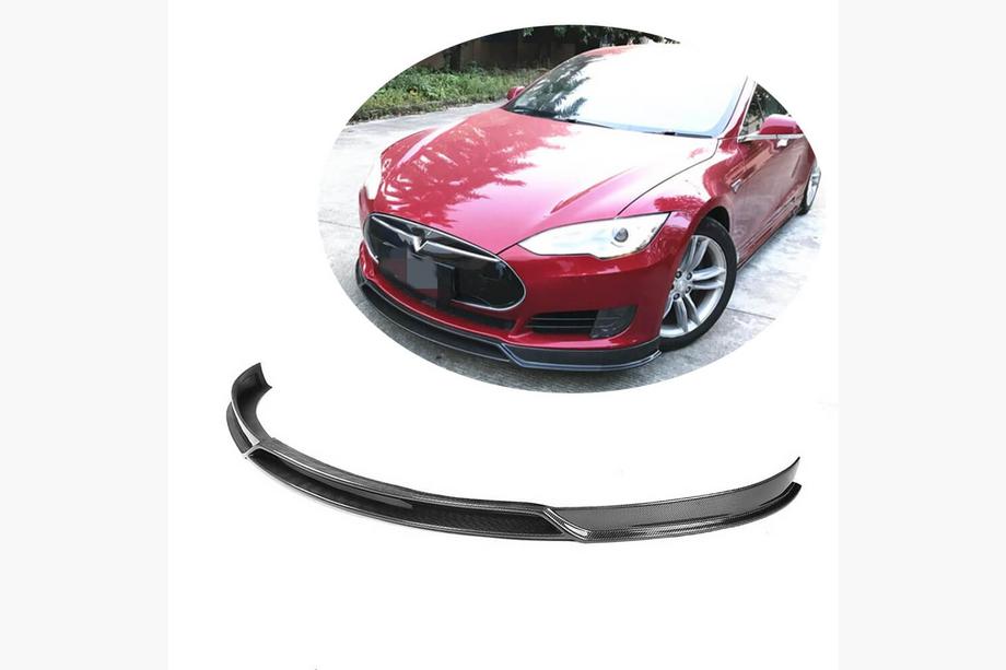 Tesla Model S 2012– Frontlippe Lip V2 für Frontstoßstange (2012-2016, Carbon) Image