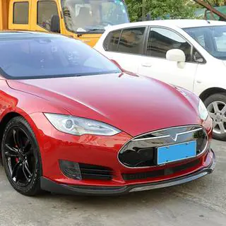 Frontlippe Lip V1 für Frontstoßstange (2012-2016, Carbon) Tesla Model S 2012– Foto 1