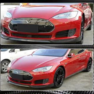 Frontlippe Lip V1 für Frontstoßstange (2012-2016, Carbon) Tesla Model S 2012– Foto 2