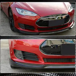 Frontlippe Lip V1 für Frontstoßstange (2012-2016, Carbon) Tesla Model S 2012– Foto 3