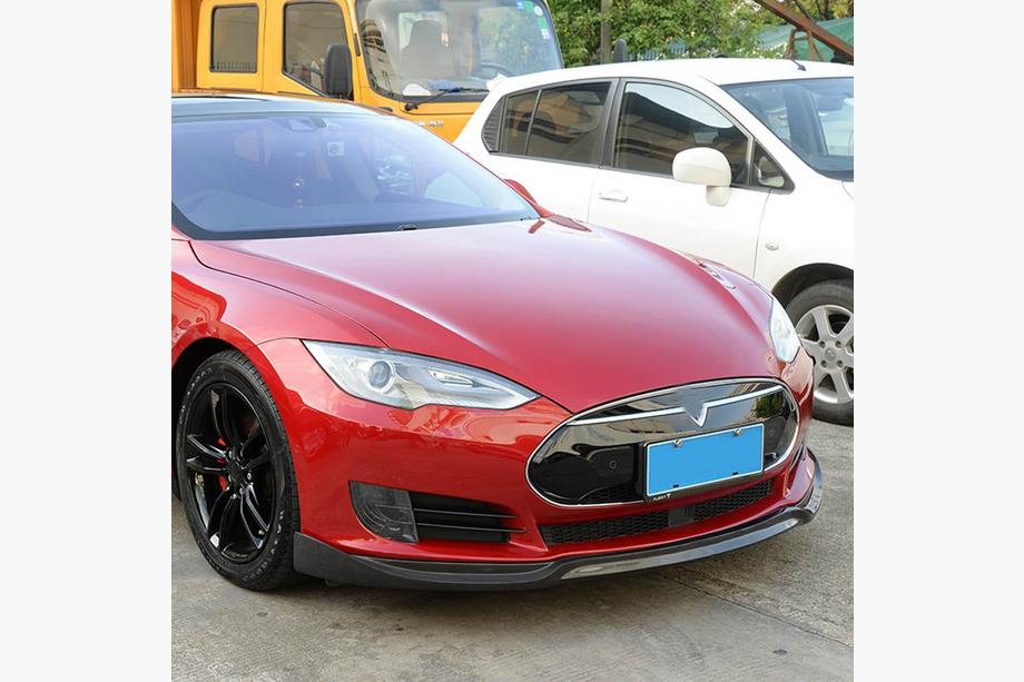 Tesla Model S 2012– Frontlippe Lip V1 für Frontstoßstange (2012-2016, Carbon) Image
