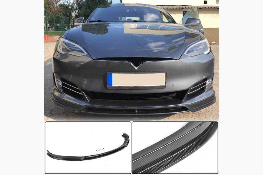 Tesla Model S 2012– Frontstoßstange Lippe Carbon V2 (2016-2020) Image