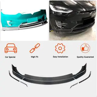 Frontstoßstangenlippe Aufsatz (2015-2021, Carbon) Tesla Model X 2015- Foto 2