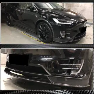 Frontstoßstangenlippe Aufsatz (2015-2021, Carbon) Tesla Model X 2015- Foto 4