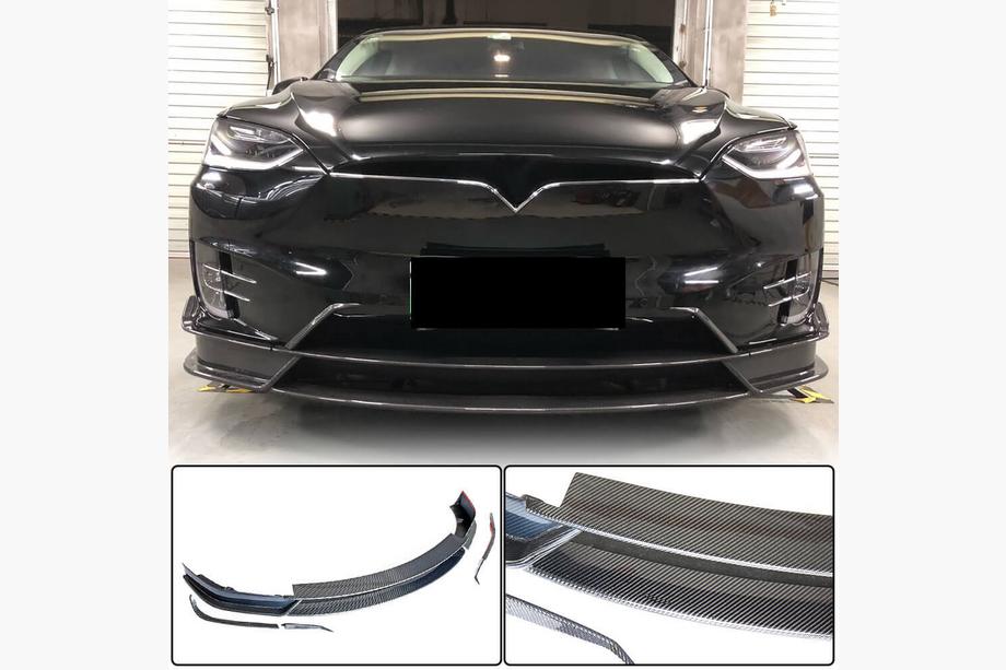 Tesla Model X 2015- Frontstoßstange Lippe Carbon V2 (2016-2020) Image