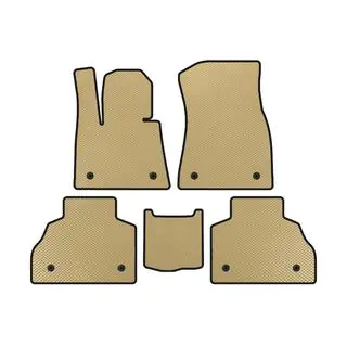 EVA Fußmatten (2 Reihen, Beige)