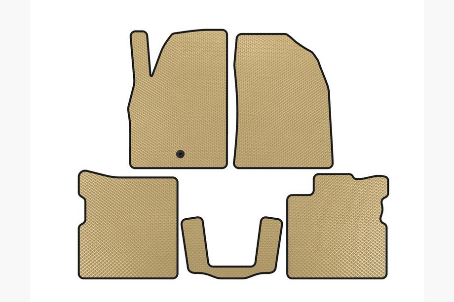 Chevrolet HHR 2005-2011 EVA Fußmatten (Beige) Image