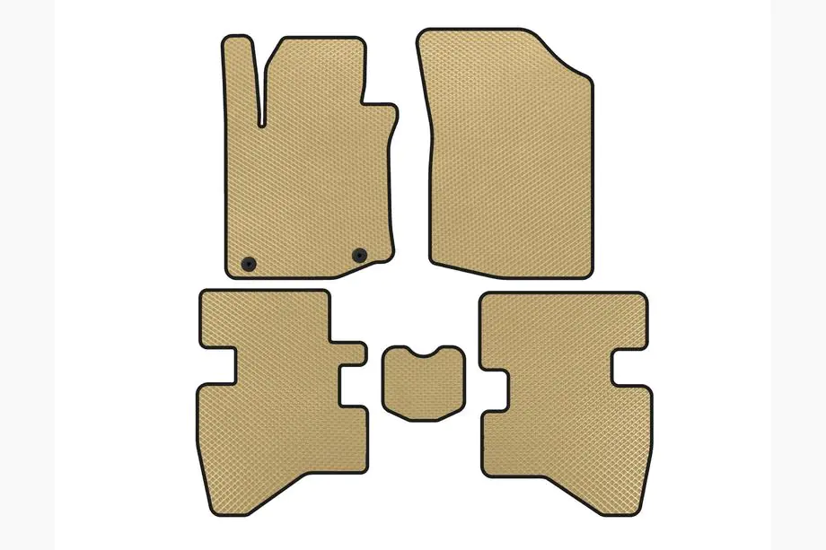 Citroen C-1 2005-2014 EVA Fußmatten (HB, Beige) Image