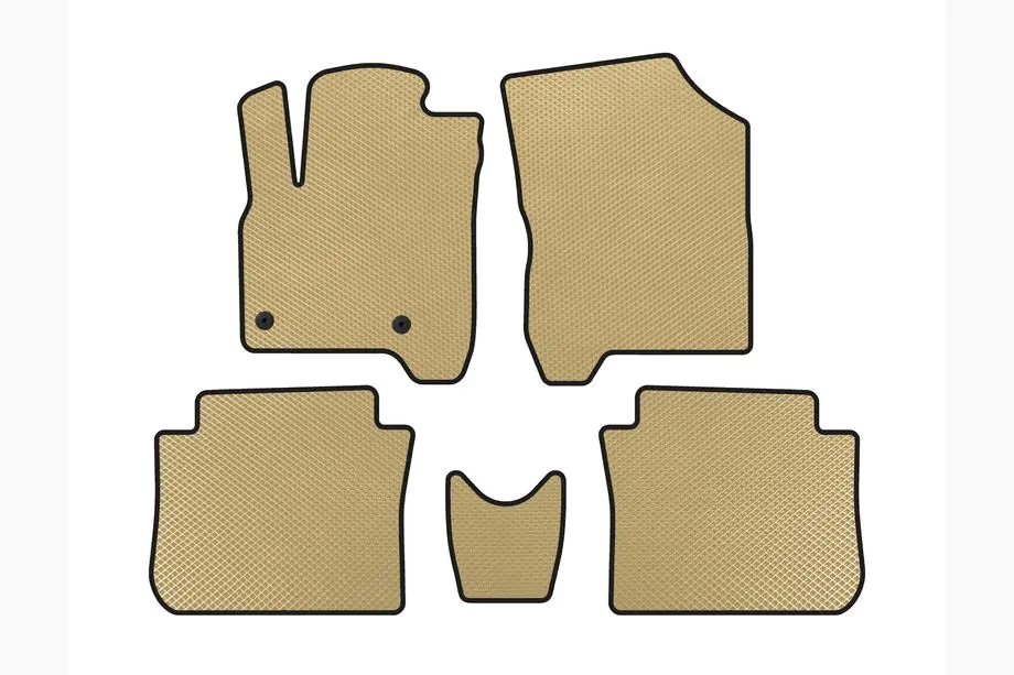 Citroen C-3 Picasso 2010-2017 EVA Fußmatten (Beige) Image
