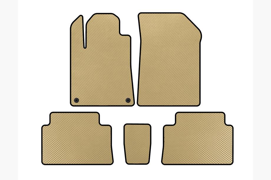 Citroen C-5 2001-2008 EVA Fußmatten (Beige) Image