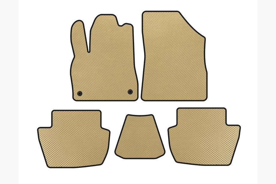 Citroen DS-5 2011-2015 EVA Fußmatten (HB, Hybrid/Automatik, Beige) Image