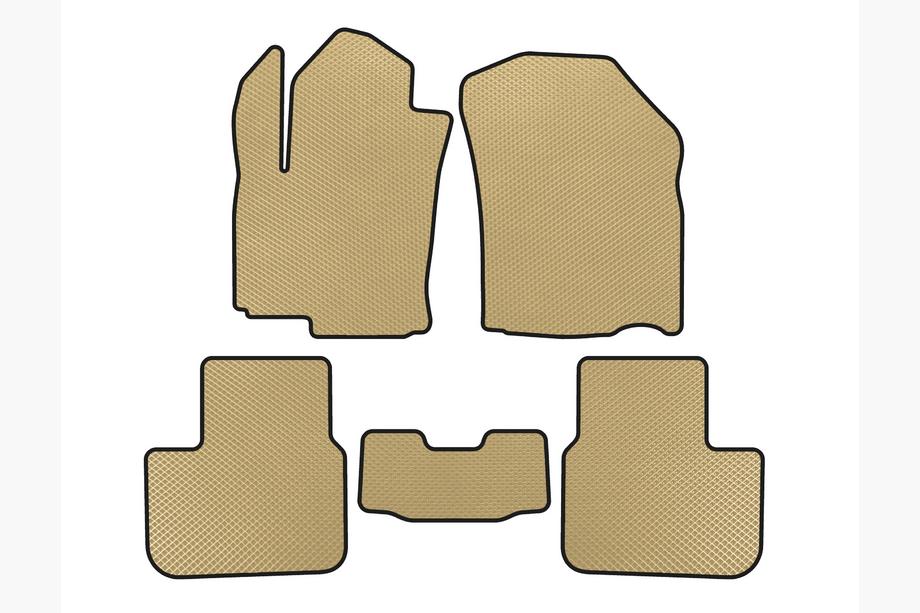 Fiat Sedici 2006-2014 EVA Fußmatten (HB, Beige) Image
