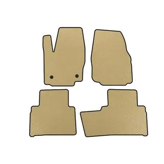EVA Fußmatten (2 Reihen, Beige)