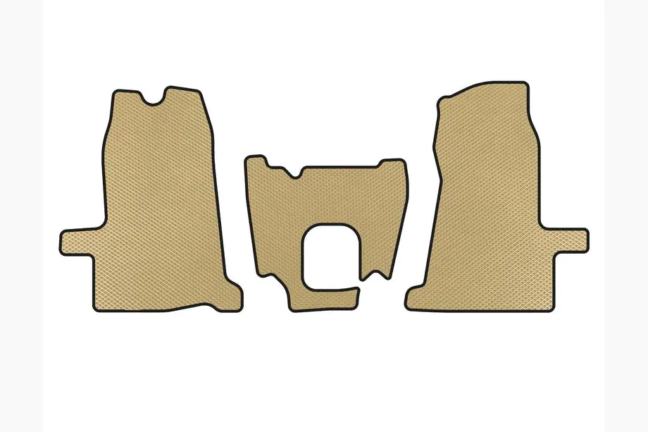 Ford Transit 2000–2014 EVA Fußmatten (2000-2006, 1+1, Schaltgetriebe, Beige) Image