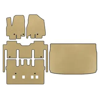 EVA Fußmatten (vollständiger Innenraum, 8-Sitzer, Beige)