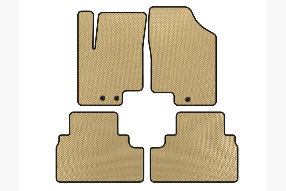 Kia Venga 2010-2019 EVA Fußmatten (Beige) Image