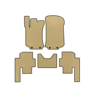 EVA Fußmatten (2 Reihen, Beige)