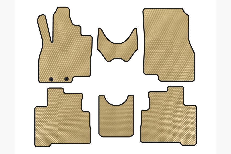 Mitsubishi Grandis 2003-2011 EVA Fußmatten (2 Reihen, Beige) Image