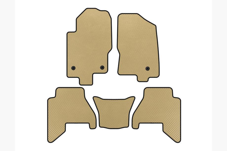 Nissan Pathfinder R51 2005-2014 EVA V2 Fußmatten (2 Reihen, Beige, 2010-2014) Image