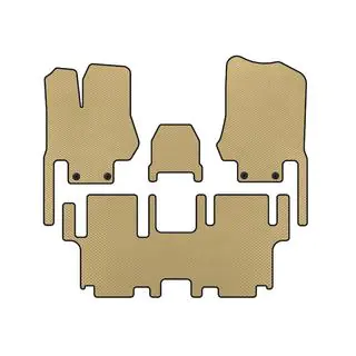 EVA Fußmatten (2 Reihen, 7-Sitzer, Beige)